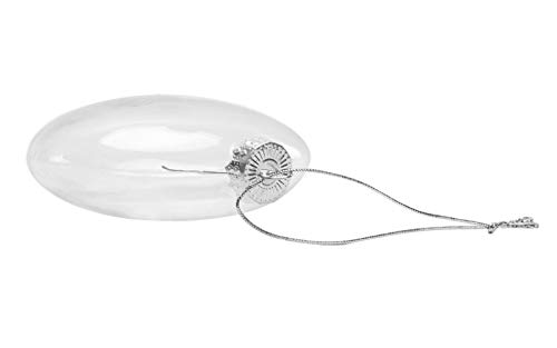 Succulent Style - 6 bolas de Navidad redondas de 8 cm, de cristal transparente, para decoración Cover