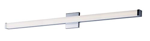 Image of Maxim Lighting Spec Vanity 48 inch 1-Light Bath Vanity Light | Polished Chrome Aluminum Finish | Pmma Acrylic Shade | Contemporary Indoor Light Fixture | Ideal for Bathrooms & Powder Rooms | 52008PC