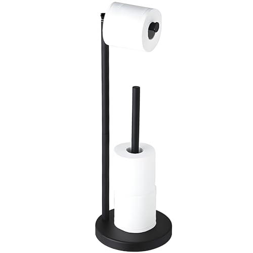 Lista de Portarrollos de pie para papel higiénico que Puedes Comprar On-line. 42 Fishlead Soporte para Papel Higiénico Negro, Portarrollos de Papel Higiénico de Pie, Almacenamiento Independiente de Papel Higiénico de Metal, Capacidad para 3 a 4 Rollos, Apto...