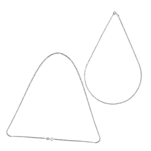 Colliers en strass pour femmes lot de 2 chaînes de clavicule scintillantes à paillettes
