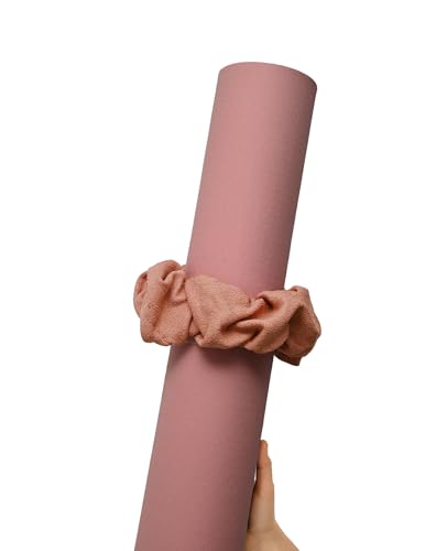 Yoga Mat Scrunchie - Holds Your Yoga Mat in Style Durable & Soft Fabric Yoga Mats For Carrying Pink Women Gift