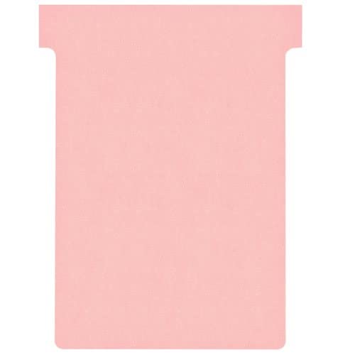 Image of T-Cards 160gsm Tab Top 15mm W92x Bottom W80x Full H120mm Size 3 Pink Ref 2003008 [Pack 100] + Free finchley Refill Pen (3)
