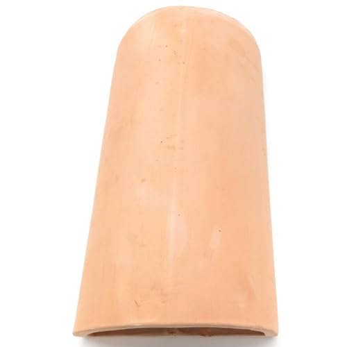 Aplique de pared TEJA NUEVO CERRADO ARRIBA para colgar barro natural 30 x18 cm