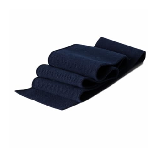 7 x 80 cm, 650 g/m², tela de punto liso de alta elasticidad para bricolaje, dobladillo, cuello, camiseta, ropa de béisbol, uniformes (azul marino, 3,5 x 80 cm)