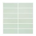 Backsplash Tile for Kitchen Peel and Stick, New Upgrade 12" x 12" Large Premium Subway Stick on Tiles for Backsplash Kitchen, Sage Green (10-Sheet)