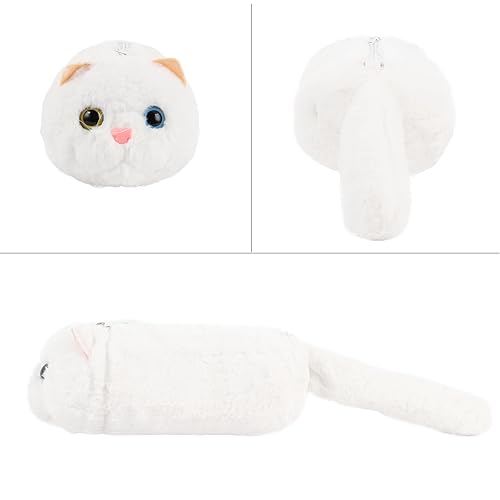 Image of Minache Women Mini Cat Plush Crossbody Bag Shoulder Bag Stationery Pouch Ladies Cosmetic Bag