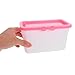 Imagen de LALADEFIEE Contenedor de Almacenamiento para Cápsulas de Lavado Rosa con Tapa Diseño Transparente y Compacto para Organización Lavadero y Baño