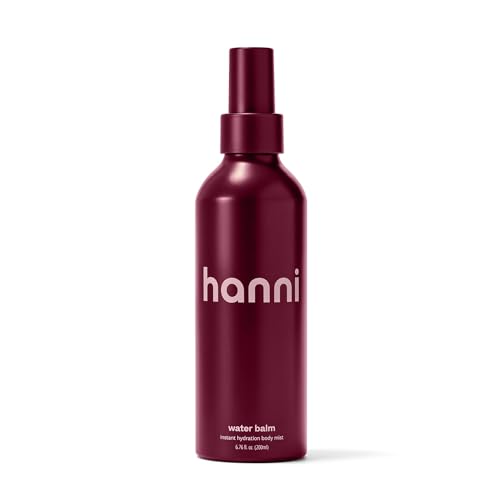 HANNI Water Balm Hydrating Body Mist Moisturizer Spray with Hyaluronic Acid for All Skin Types Lotion Replacement 200 mL / 6.76 fl oz