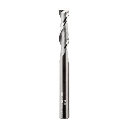 Ultra-Shear Domino Cutter Mortising Bit, 6MM, 1/4 Shank, Solid Carbide Spiral Router Bit, USA Made, for CNC, Hand & Table Routers - US206MU