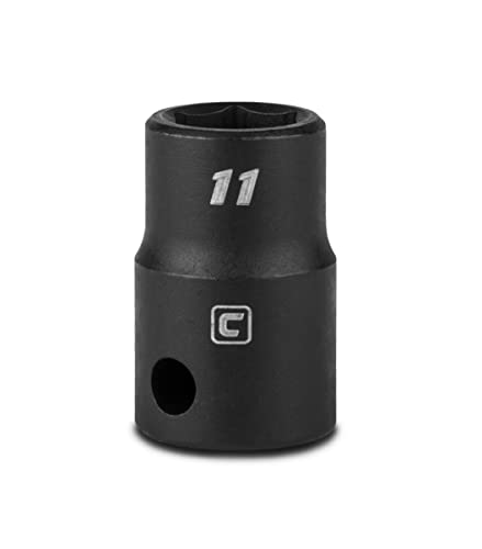 Image of Capri Tools 11 mm Shallow Impact Socket, 3 /8-Inch Drive, 6-Point, Metric