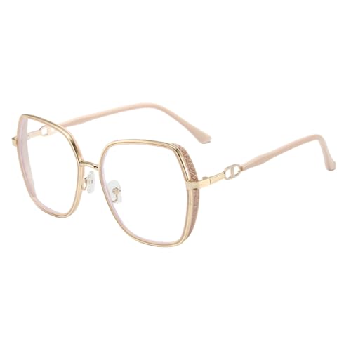 Grande monture blanc crème MUTYNE : lunettes lumière plate pour le travail et le style