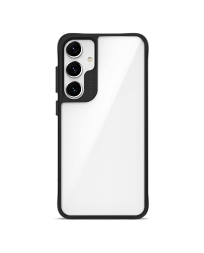 Image of DailyObjects Case for Samsung Galaxy S24 Plus, Drop Protection Polycarbonate Black Hybrid Slim Shockproof Back Cover