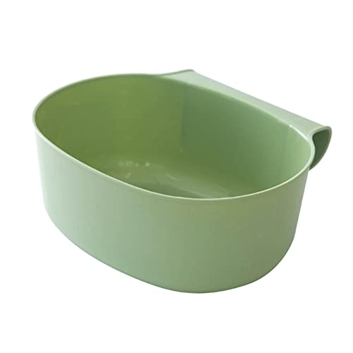 FONDOTIN Green Hanging Trash Can for Kitchen Storage Baskets Pp Material Large Capacity Easy to Clean Bedroom Bathroom