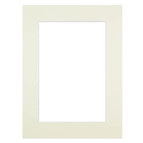 Passe-Partout crème 40x50 cm Ouverture 30x40 cm - Passe-Partout pour Cadre Photo 40x50 cm et Photo...