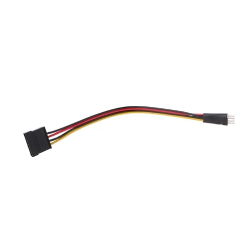 Cable adaptador 4-Pin FDD macho a 15-Pin SATA hembra miniatura 2