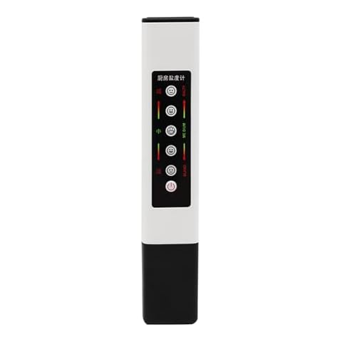 XROLAND Food Salinity Tester Meter Detector, Salinity Electronic Meter Tester, LED Display Salinity Meter Kitchen Supply, Size:Approx.155x29x14mm Cover