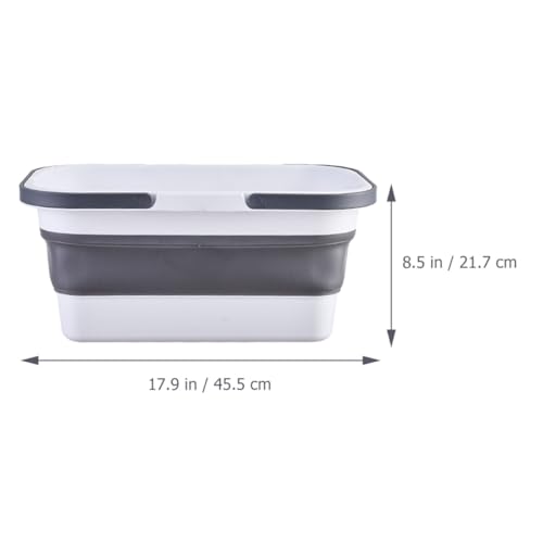 Seau à serpillière pliable portable de 15 litres grand volume - 3