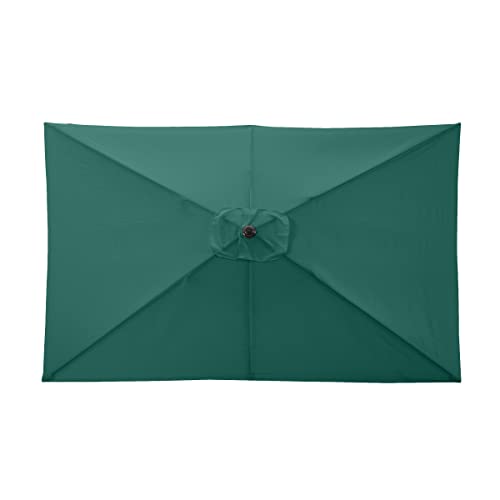 Pure Garden 50-Lg1278 Hunter Green Rectangular Patio Umbrella Color #TOP6