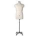 Produktbild Schneiderpuppe Schaufensterpuppler Männliches Torso mit Metallrädern, Schneidermacher Mannequin Body Schneidereisen -Büstenausstellung, Einfache Montagemodellkleiderform mit Geschenk ( Size : Size -La
