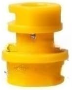 Sourcefy 7110299 Vented Crankcase Breather Service Kit with Yellow 1/4 Turn Plug Black Cap and O-Ring Fits AAA DWD and EW Series Triplex Plunger Pressure Washer Pumps