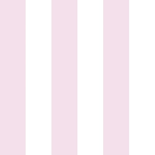 STICKEEP Pink Stripe Wallpaper Peel and Stick Thick Geometric Wall Paper Self Adhesive Vinyl Striped Wallpaper for Bathroom Waterproof Pink and White Contact Paper for Walls Bedroom Decor 17.5"x120" by STICKEEP - Used condition - US$17.94