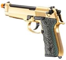 WE-Tech New System M92 Eagle Full Auto Airsoft Gas Blowback Pistol (Gold)