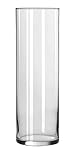 Libbey 10 1/2 Inch Cylinder Vase in Clear, Set of 4