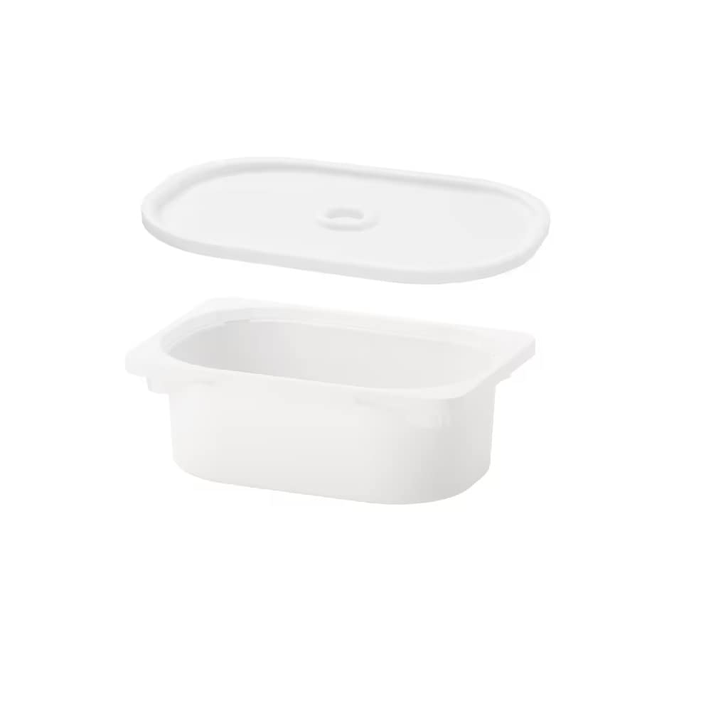 Ikea TSSP Storage box with lid 20x30x10cm (White)-image-0