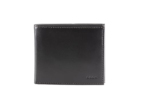 Alba Slim Bifold VT Leather Wallet For Men II Handmade II Minimalist II RFID Protected (Dark Brown)2