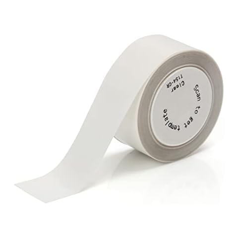 PRT Qutie Label Maker Tape Suitable for Thermal Print Label Paper, 1 Roll 13ft (4m), Compatible with Qutie Label Maker, 1 Rolls Ttransparent Cover