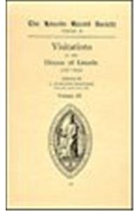 Hardcover Visitations in the Diocese of Lincoln 1517-1531: Volume III Book