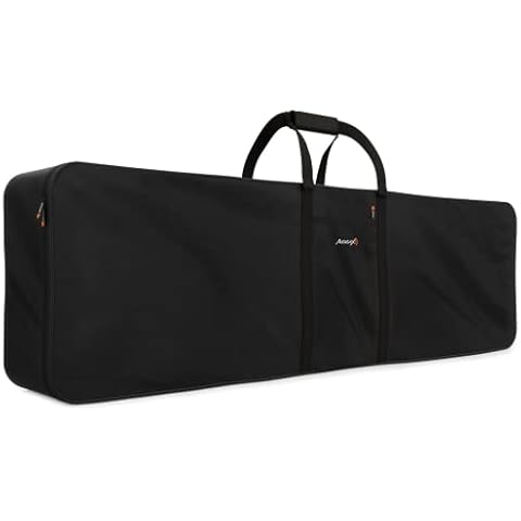 AUDIBAX Onyx Bag 73 Plus Keyboard Bag - Keyboard or Piano Cover for 73 Keys - Suitable for Most Brands and Waterproof - Dimensions: 38 x 103 x 19 cm Cover