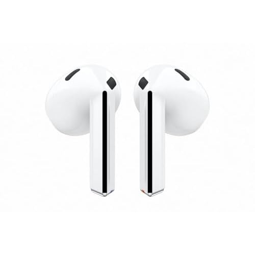 Samsung Galaxy Buds3, Wireless Bluetooth Earbuds with Adaptive Noise Control, Sweat and Water Resistance, AI Translator, Adaptive EQ – White (CAD Version & Warranty)