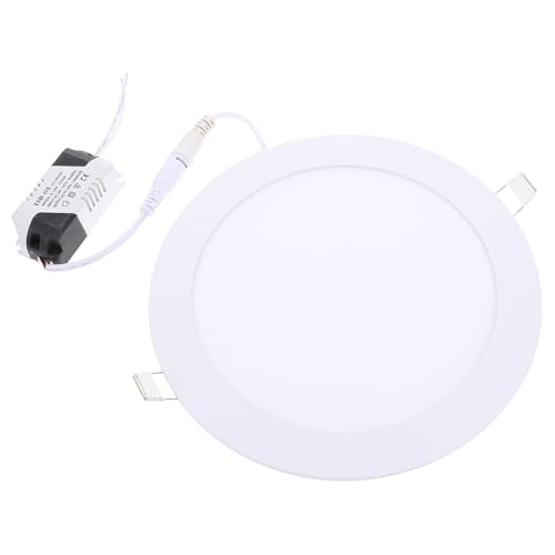 DOITOOL Foco LED Empotrable Regulable 15W 6 Pulgadas Luz Cálida 3000K Delgado 1Cm para Cocina y Baño Lámpara LED de Techo Control Remoto Instalación Empotrada para Sala de Estar y Ducha