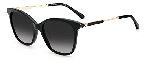 Kate Spade New York Women's Dalila/S Round Sunglasses, Black/Gray Shaded, 54mm, 17mm by Kate Spade New York - Used condition - CA$84.88