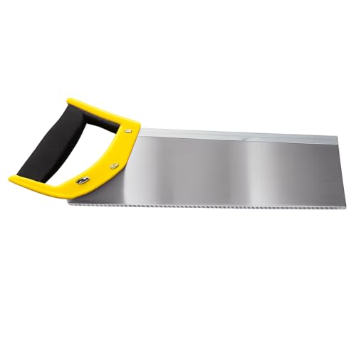 HAAY TOOLS Hand Saw for Wood – Tenon Wood Saw, Flush Cut & Tree Saw, Mini Mitre Saw, Coving Mitre Tool for Angle Wood Cutting 10–14 Inch Traditional Back Saw, 10 TPI Hardpoint Double Blade (250 mm)