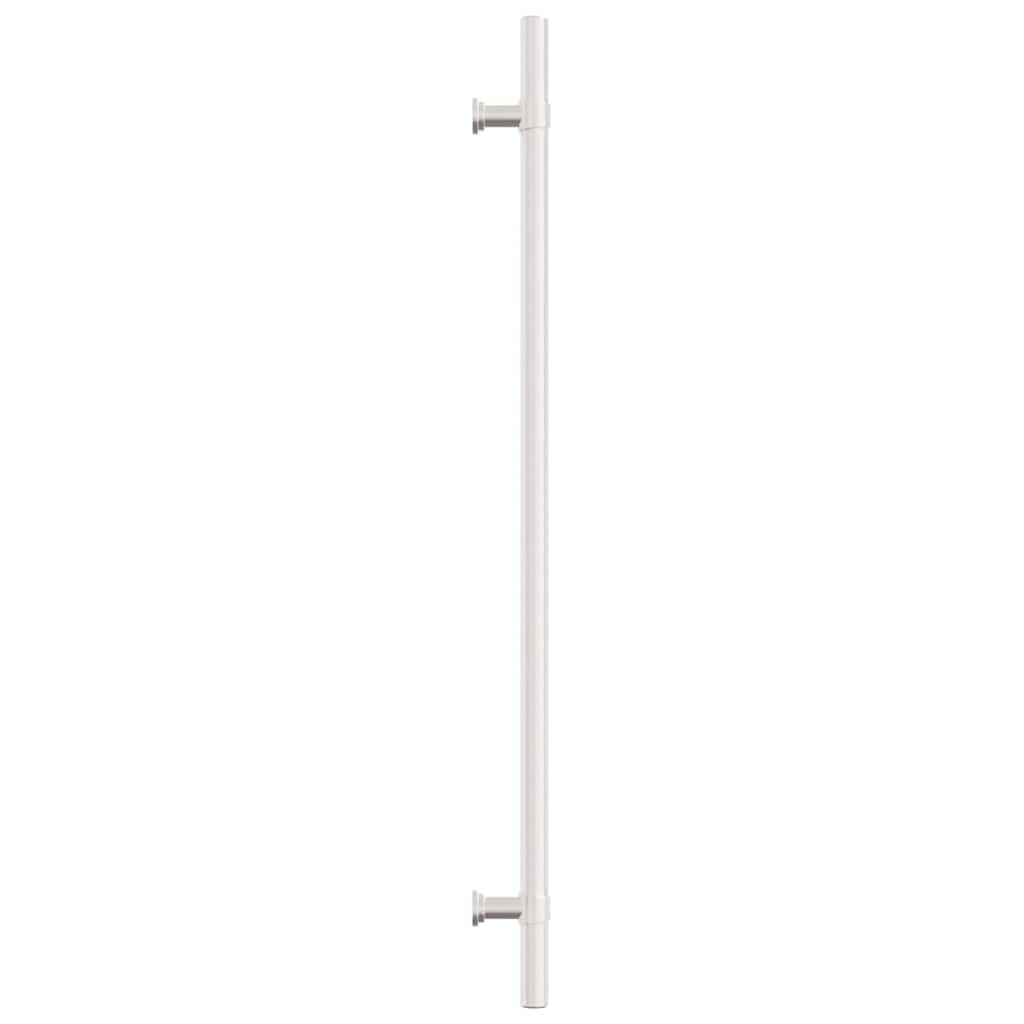 Möbelgriffe 10 Stück silbern Edelstahl 320 mm Abstand Schrankgriff Schubladengriff Türgriff für Küche Bad Büro Kommode Garderobe mit zuschneidbaren Schrauben Vintage Design