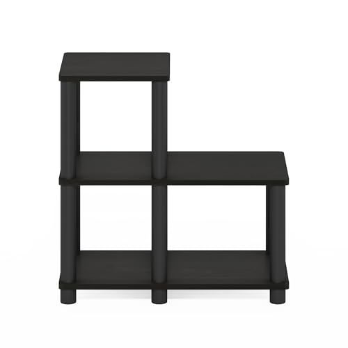 Image of Furinno Turn-N-Tube Accent Decorative Shelf, Espresso /Black