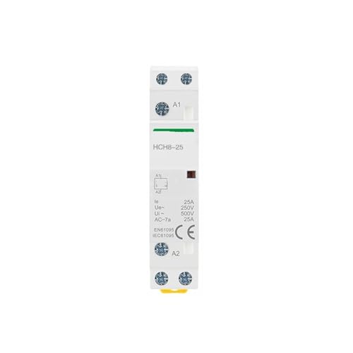 Contacteur 2P 25A automatique à commande DC24V basse consommation pour rail DIN
