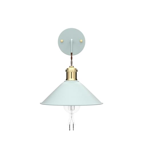 Image of KEWANNO Plug in Wall Sconces, 2PACK Wall Lamp with Plug in Cord, Plug in Wall Light Sconces, Sconces Wall Lighting Plugin, E26 Modern Wall Light Fixtures (Blue)