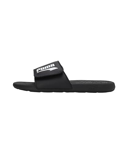 Image of Puma Unisex-Adult Cool Cat 2.0 V FS Black-White Slide - 8 UK (39096101)