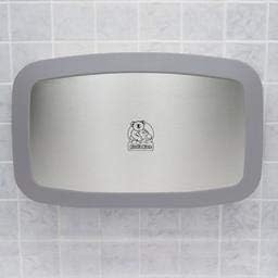 Koala Kare KB200-01SS Horizontal Baby Changing Station, Wall-Mounted, Grey with SS Veneer