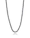 Viceroy Collar de mujer de acero Ip dorado con piedras (14350C9013 ZAFIRO)