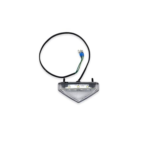 Support de plaque d'immatriculation arrière anti-vibration avec feu stop moto Sherco