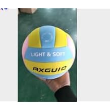 W-Pump-Pink-Yellow-Blue-5 Indoor Volleyball,Super Soft Light Volleyball, Indoor Volleyballs for Inside House and Yard, Safe Volley Lite Volleyball for Kids Youth Adult