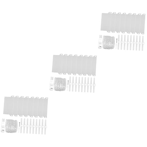PRETYZOOM 3 Juegos Accesorios para Persianas Verticales Cadena De Persiana Vertical Lamas para Persianas Verticales De PVC Kit De Reparación De Persianas Verticales El Plastico