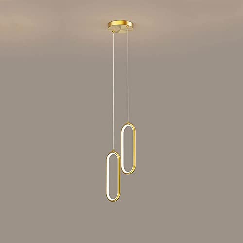 Suspension LED pour table de restaurant et chambre coucher luminaire laiton chic