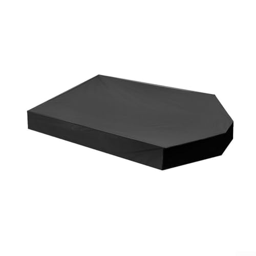 Copertura per mobili da esterno, copertura impermeabile a forma di barca, copertura protettiva in tessuto Oxford per sabbiera, impermeabile, baldacchino da giardino per tavoli da gioco (nero)