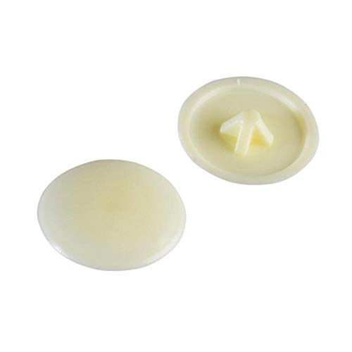ForgePack Pozi Compatible Cover Caps | No. 6-8's | Cream, Plastic | Pack 50