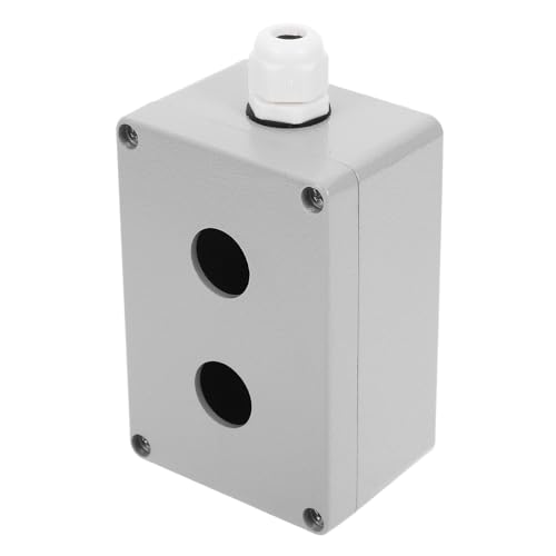 Boîtier de commande en alliage d'aluminium durable avec couvercle bouton-poussoir